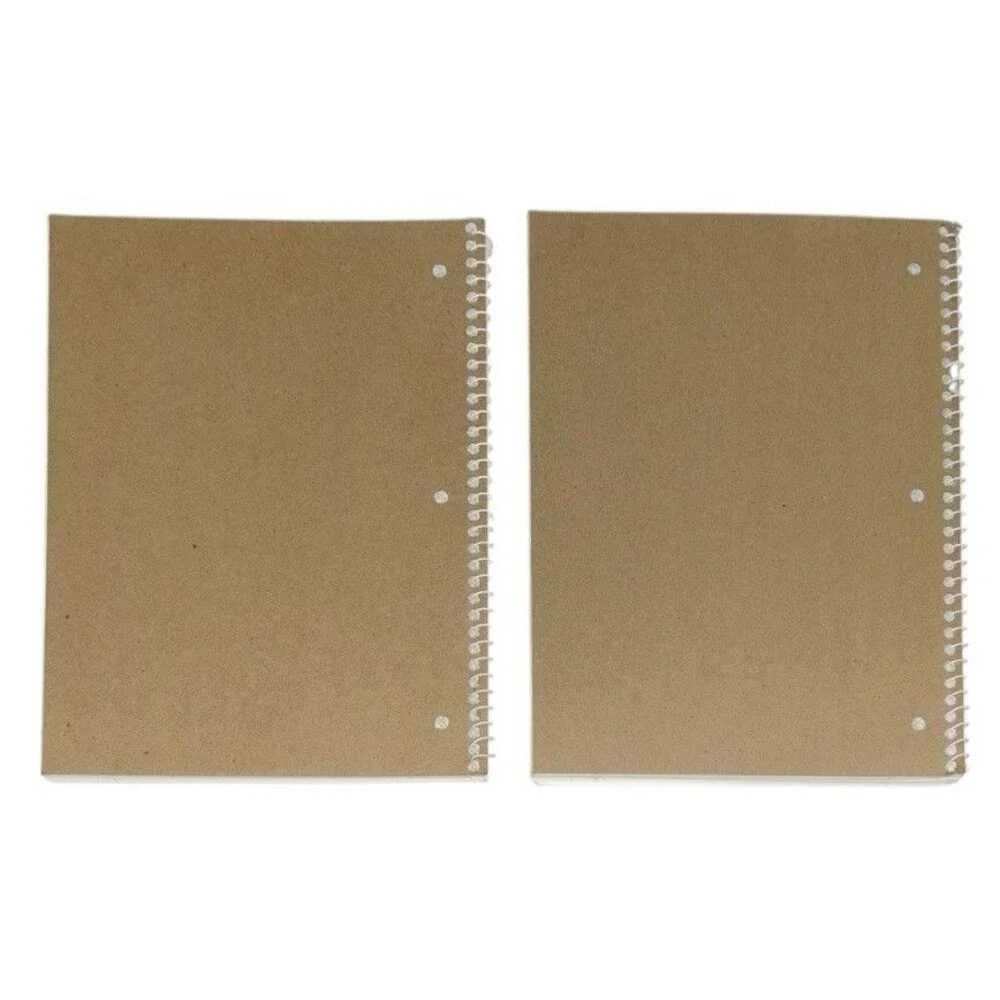 2x Mead Spiral Notebook, Wide Ruled, 70pgs, 10.5 x 7.5